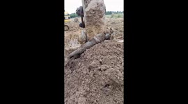 Ancient Khmer bronze sculpture unearthed in field