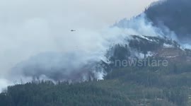 Canada: Mount Underwood Wildfire Rages, Evacuation Orders Remain