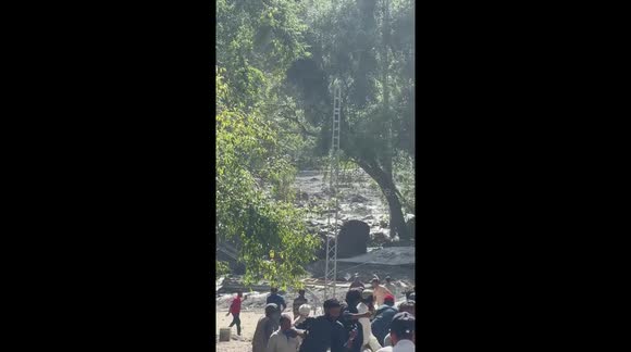 Glacier outburst flood destroys bridge in Gulmit, Pakistan - Buy, Sell ...