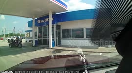 Motorist ploughs through gas station store in Indiana