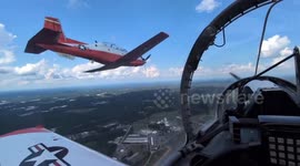 US: VT-2 Squadron Performs Striking Formation Flight Over Georgia