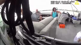 US: Marine Rescue Saves Six People Stranded In Pontoon Boat From Cruise Ship Path