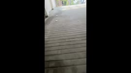 Man Falls as E-Bike Rides Off