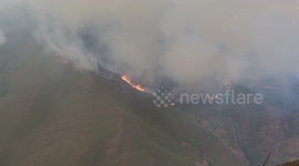 Spain: High temperatures ease as Spain battles 21 wildfires