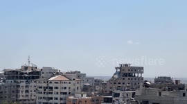 Heavy smoke rises following Israeli airstrikes on northern Gaza