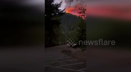 US: Massive Bear Gulch Fire Rages Near Lake Cushman
