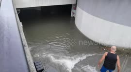 Heavy rain leaves basements flooded in Italy