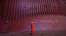 China: China-developed cabin-cleaning robot revolutionizes ship maintenance