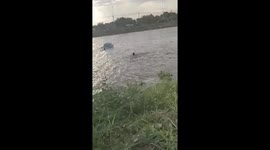 Hero passersby save elderly couple from sinking car