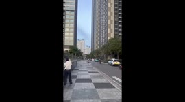 Falling water tanks from tall building at Landmark 5 Vinhomes in Ho Chi Minh, Vietnam