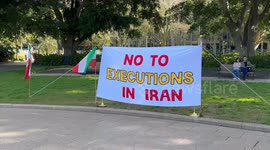 Iranians raise awareness about executions in Iran, Sydney, Australia
