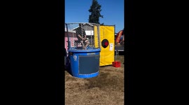 Pacific County Sheriff Garcia Joins Dunk Tank at County Fair