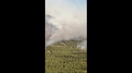 Turkey: Wildfire Breaks Out in Pamukkale, Denizli