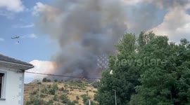 Spain: Forest Fire Rages in Garaño