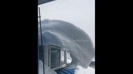 A Snow shell on The Rooftop