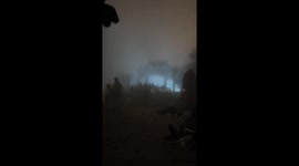 Hiking through thick fog in Henan, China