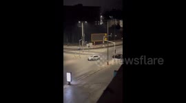 Military Raid in Birzeit: Jeep Attempts to Ram Civilian Vehicle