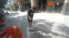 The Football Prodigy Fail Against Railing