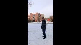 Collision with Advertisement Board Due to Somersault