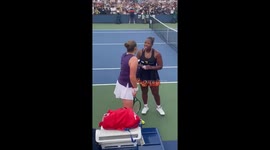 Ostapenko and Townsend confrontation in Flushing Meadows New York, USA
