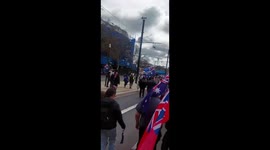 Anti-immigration rally in Adelaide, Australia