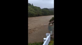 Japan: Record Rainfall Hits Akita, Rivers Overflow 2