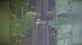 Italy: Drone Footage Shows Devastating Landslide In Italy As Firefighters Race To Clear Debris