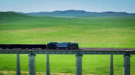 China: China's national railway sets freight volume record in first seven months