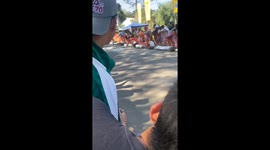 Wacky Soapbox Car Topples Spectators