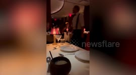 Actress Madelyn Cline spotted having dinner with a mystery man in New York