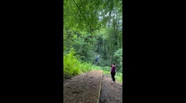 Woman films mom's hilarious fail during her zip-lining adventure at Go Ape