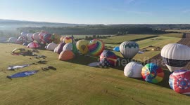 80 Balloons Above Hradec Kralove In Czech Republic
