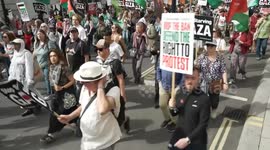 UK: Thousands march in London for Gaza ceasefire as UK cracks down on pro-Palestinian group