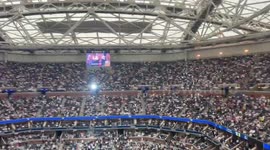 US: Crowd Reacts to Donald Trump at US Open Final in New York