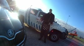 Car exhibition used by Portuguese police to celebrate his birthday in Funchal.