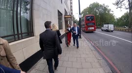 Ed Balls, Michelle Collins  and Gemma Atkinson  arrive at the TV Choice Awards