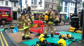 Shopping centre evacuated in kendal due to fire