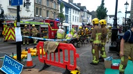 Fire crews tackle shopping centre fire in kendal