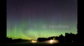 Northern lights in southern Finland