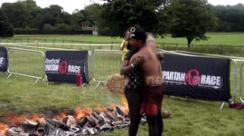 Epic surprise marriage proposal at the Spartan Race finish line