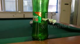 Personal trainer has 'such good lungs' he can break glass with blow darts