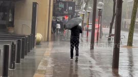Heavy rain in Sydney, Australia