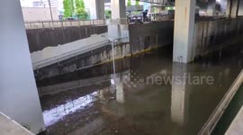Severe Flooding Submerges Underpass Between Musashi-Shinjo and Musashi-Mizonokuchi Stations