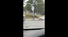 Worker reflects on life after paint explodes all over him and his van