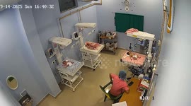 Nurses rush to protect babies during earthquake in India