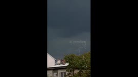 Powerful Lightning Splits Stormy Skies Over Belgrade