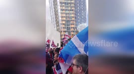 Hundreds Of Thousands Rally In London As Violence Erupts With Police