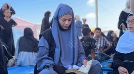 500 hafiz who lost their fathers in Israeli attacks gather for “Grand Quran Recitation” program in Gaza (2)