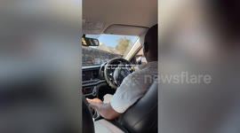 Tourists surprise driver with his first-ever safari