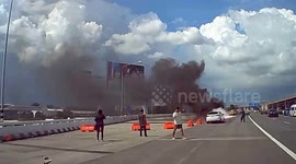 Motorbike rider suffers from crash after GPS misled to airport flyover